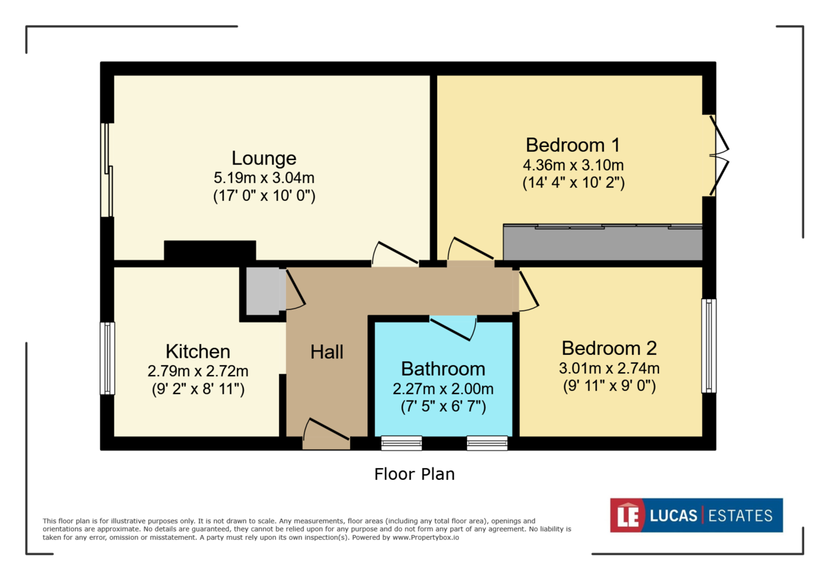 2 bed semi-detached bungalow for sale in St. Annes Gardens, Maesycwmmer - Property floorplan
