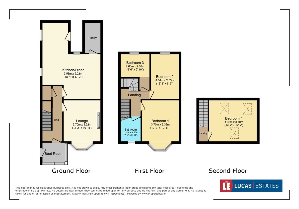 4 bed semi-detached house for sale in Main Road, Maesycwmmer, Hengoed - Property floorplan