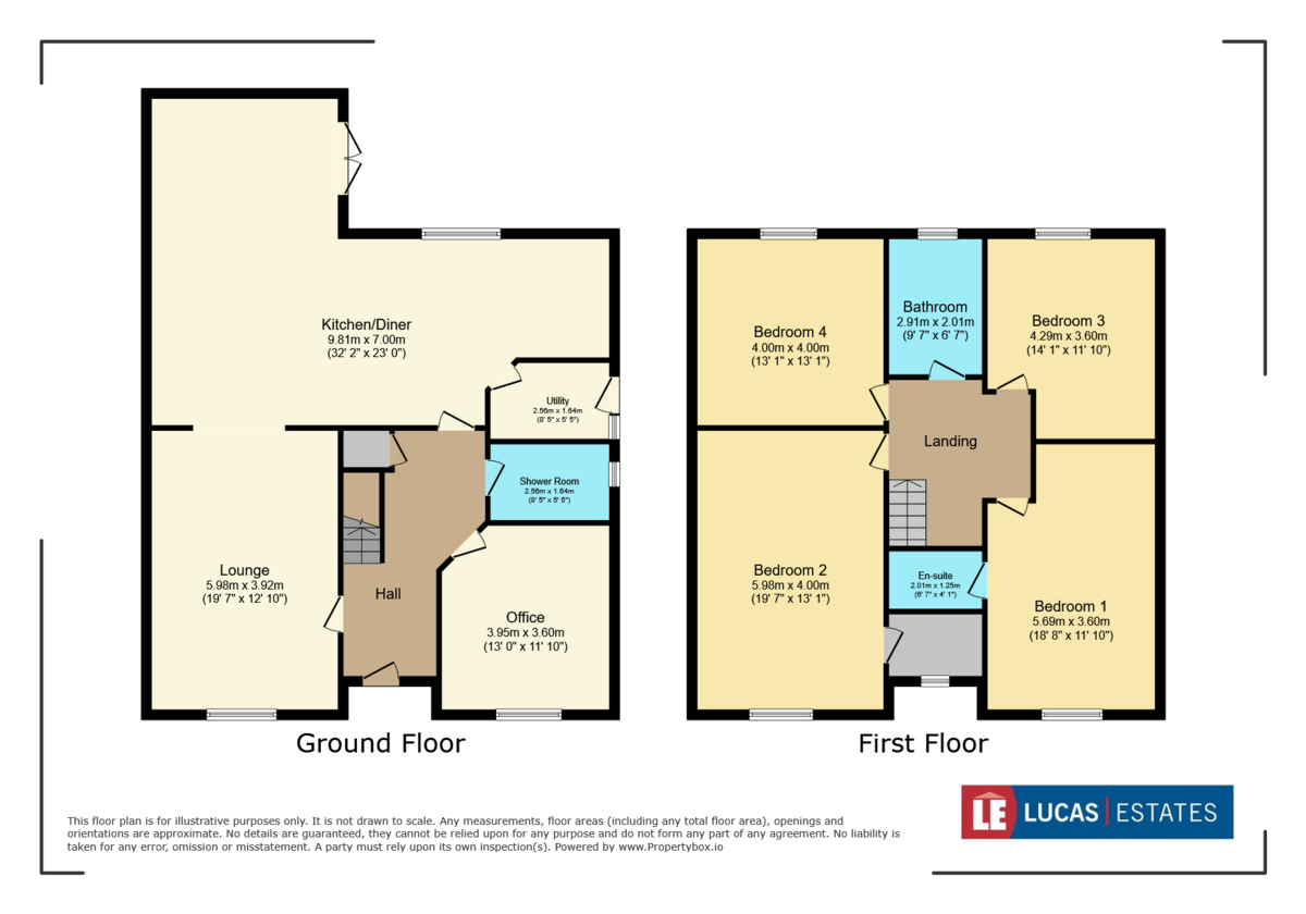 4 bed detached house for sale in Trem-y-ffynnon The Rise, Pengam - Property floorplan