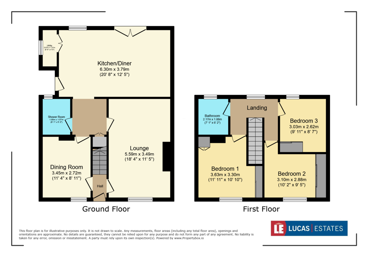 3 bed semi-detached house for sale in Tredomen Terrace, Ystrad Mynach, Hengoed - Property floorplan