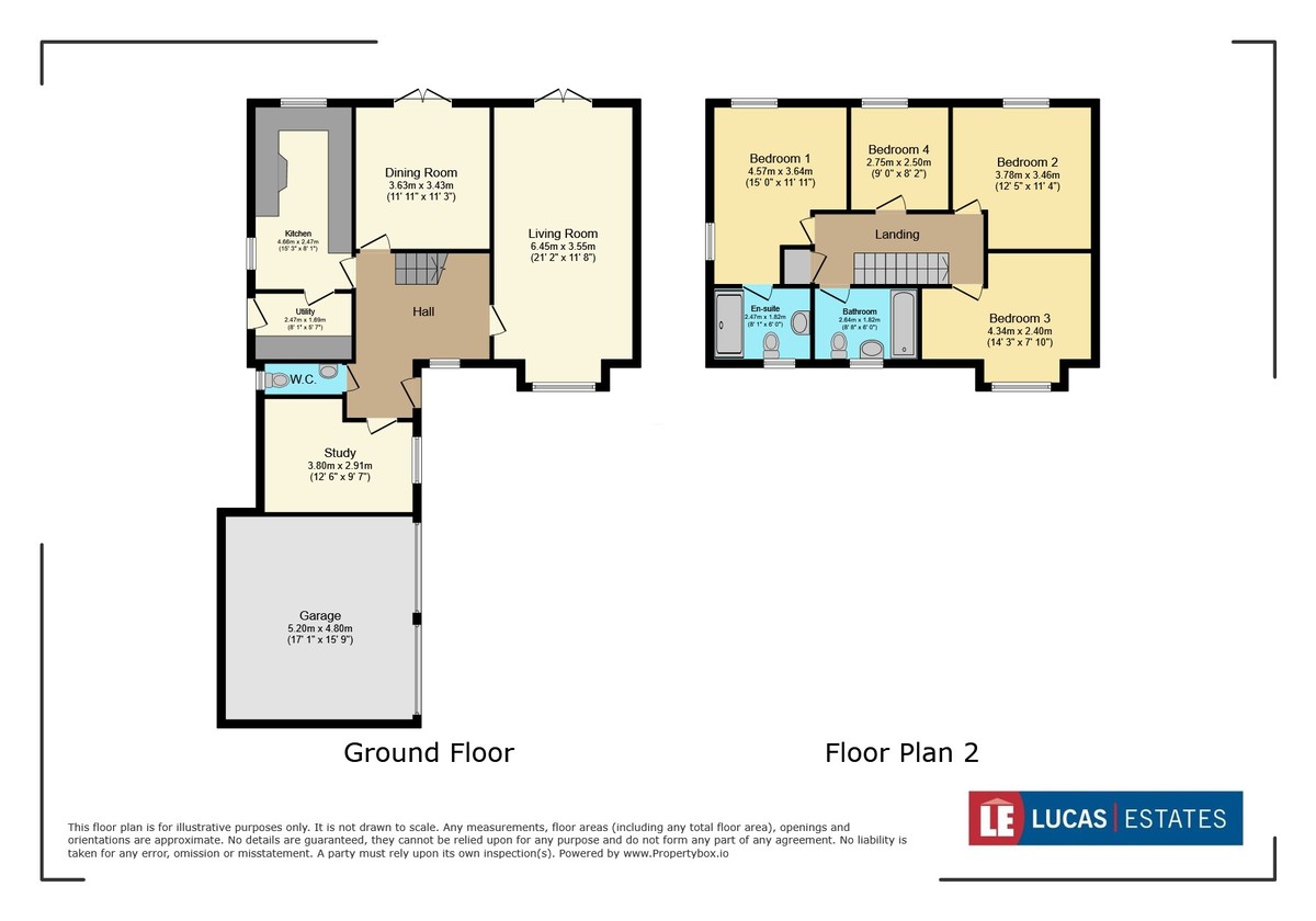 4 bed detached house for sale in Clos Coed Bach, Blackwood, NP12 - Property floorplan