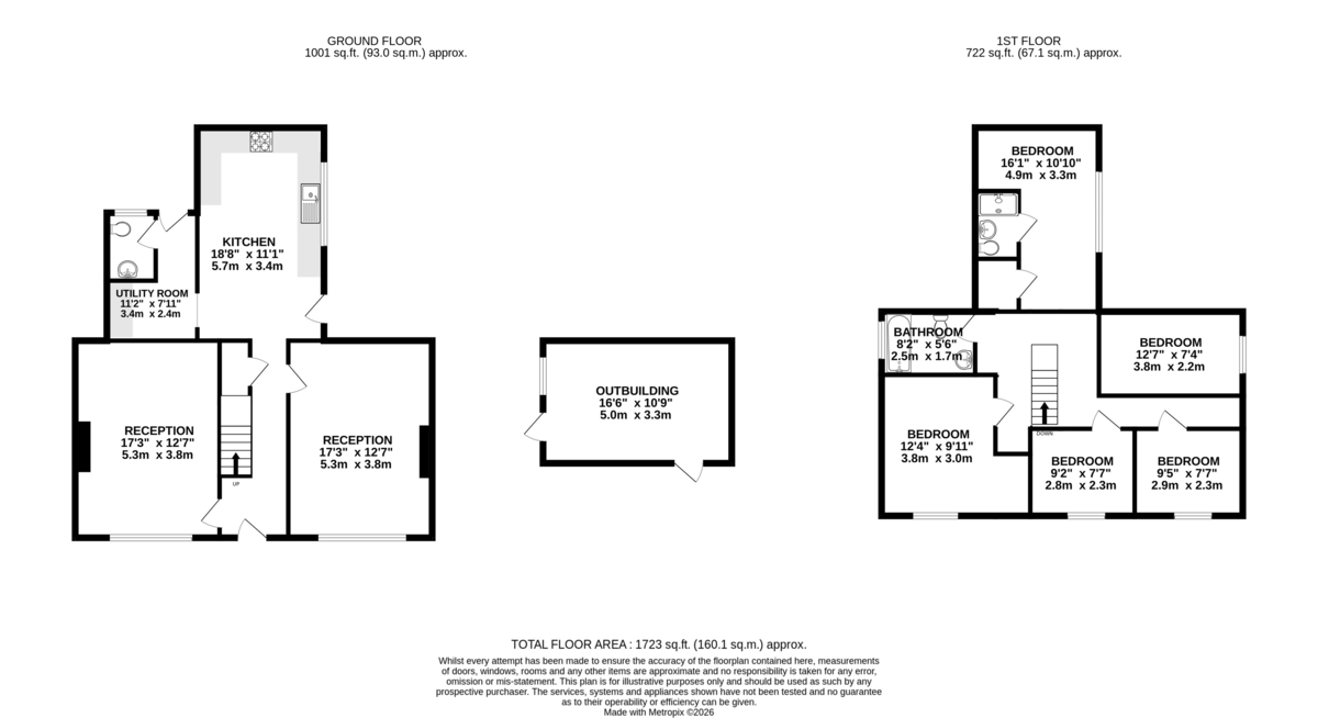 5 bed detached house for sale in Blackbrook, Treharris - Property floorplan