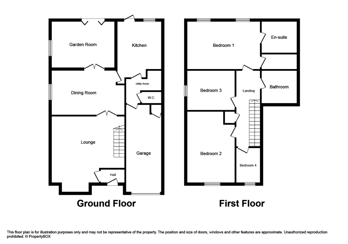 4 bed detached house for sale in Penallta Villas, Ystrad Mynach - Property floorplan