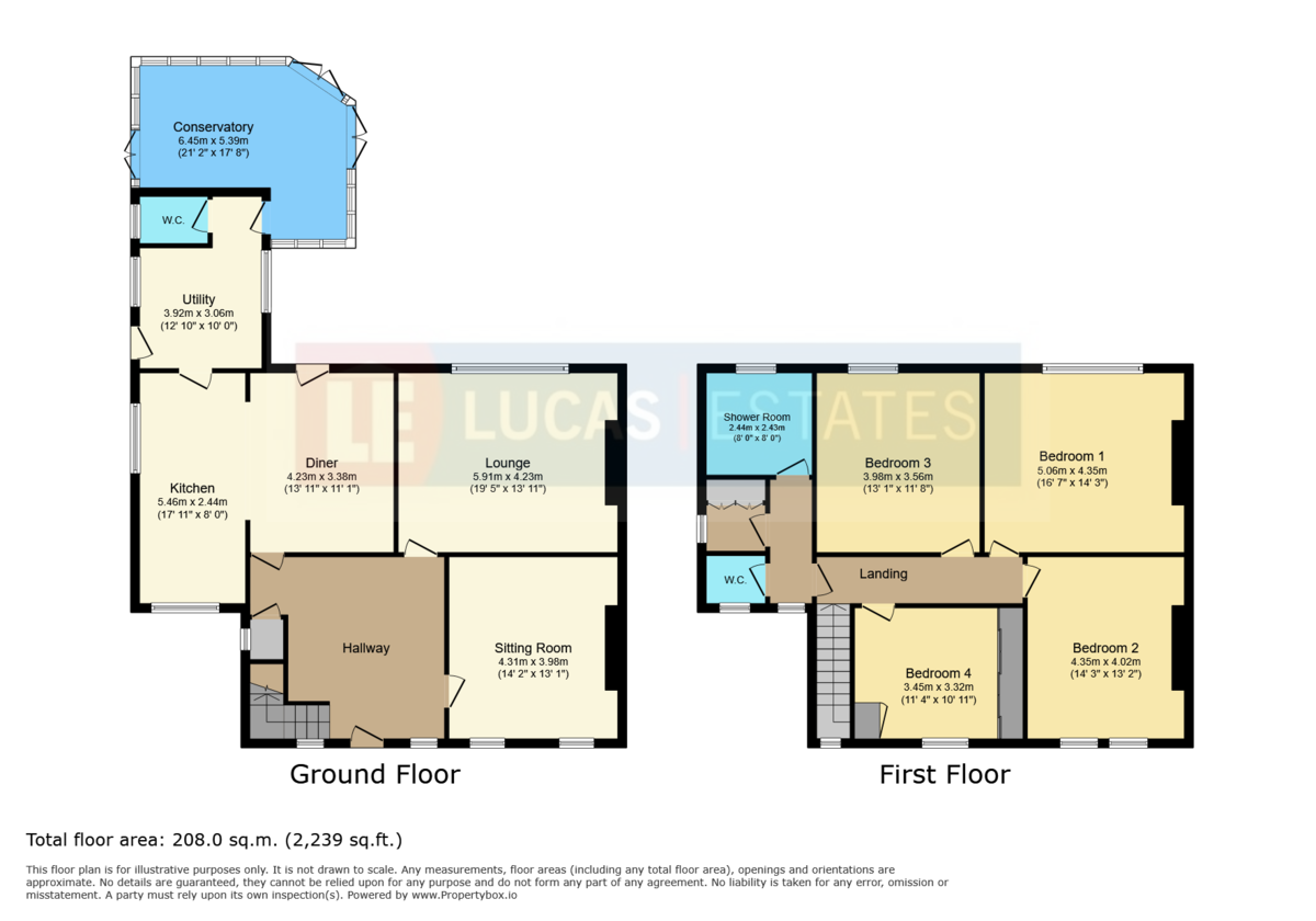 4 bed semi-detached house for sale in Park Lane, Ystrad Mynach - Property floorplan