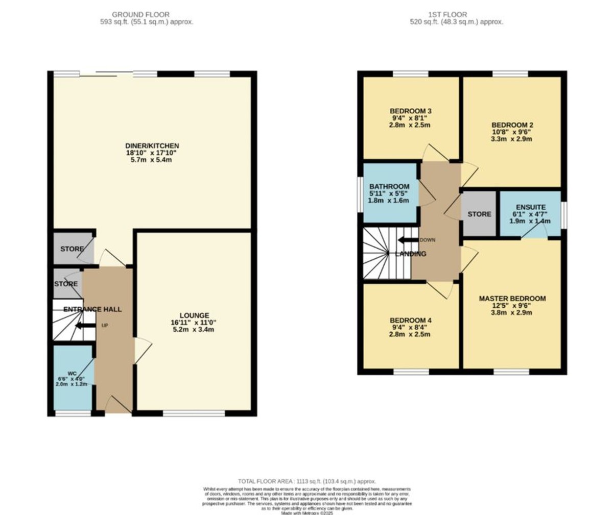 4 bed detached house for sale in Brambling Crescent, Cwm Calon - Property floorplan