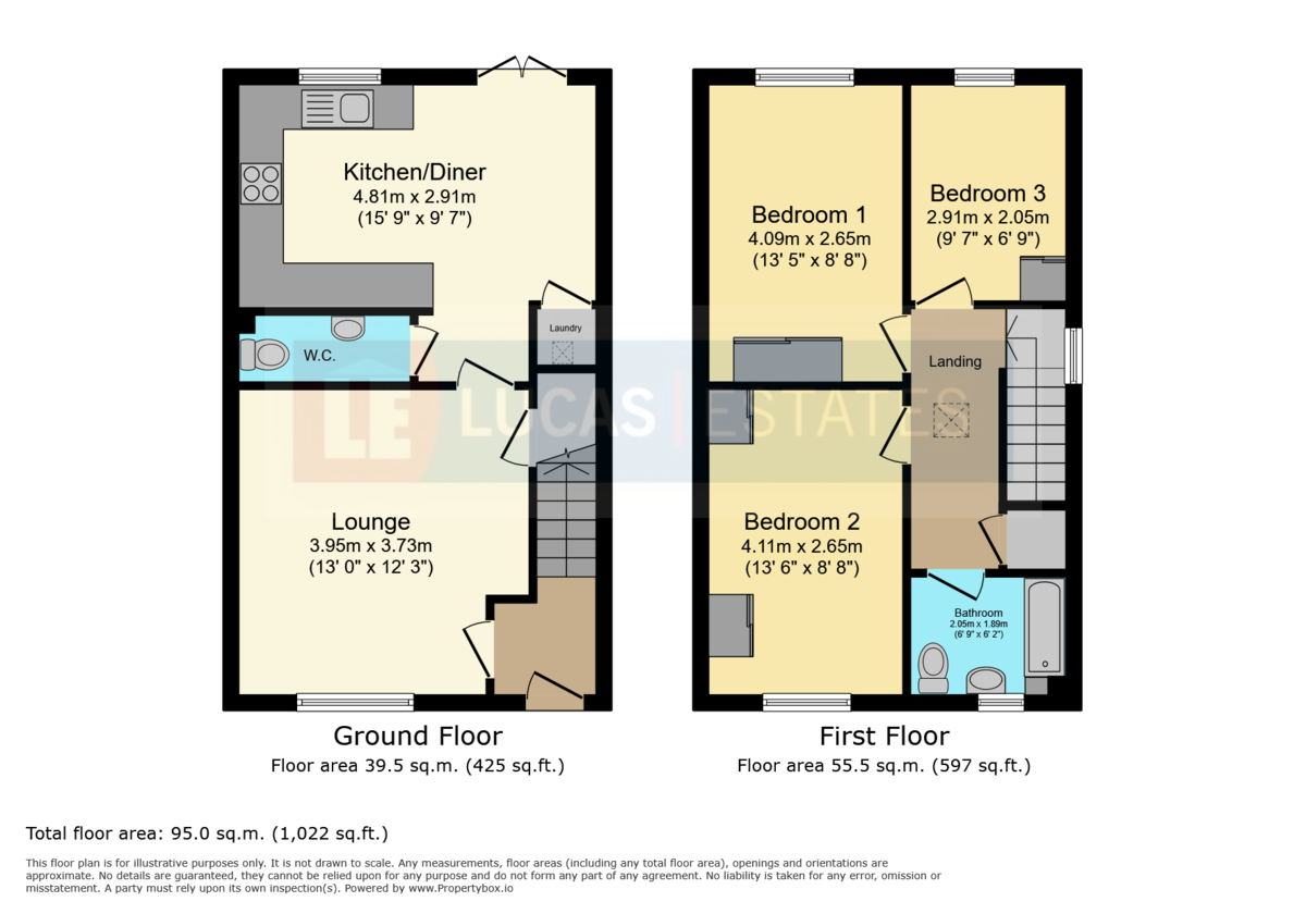 3 bed semi-detached house for sale in Bryngolwg, Crumlin - Property floorplan