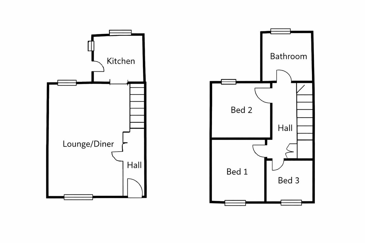3 bed terraced house for sale in Margaret Street, Gilfach, Bargoed - Property floorplan