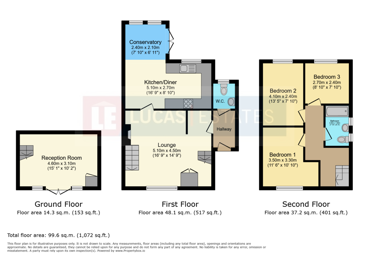 3 bed semi-detached house for sale in Albertina Road, Newbridge - Property floorplan