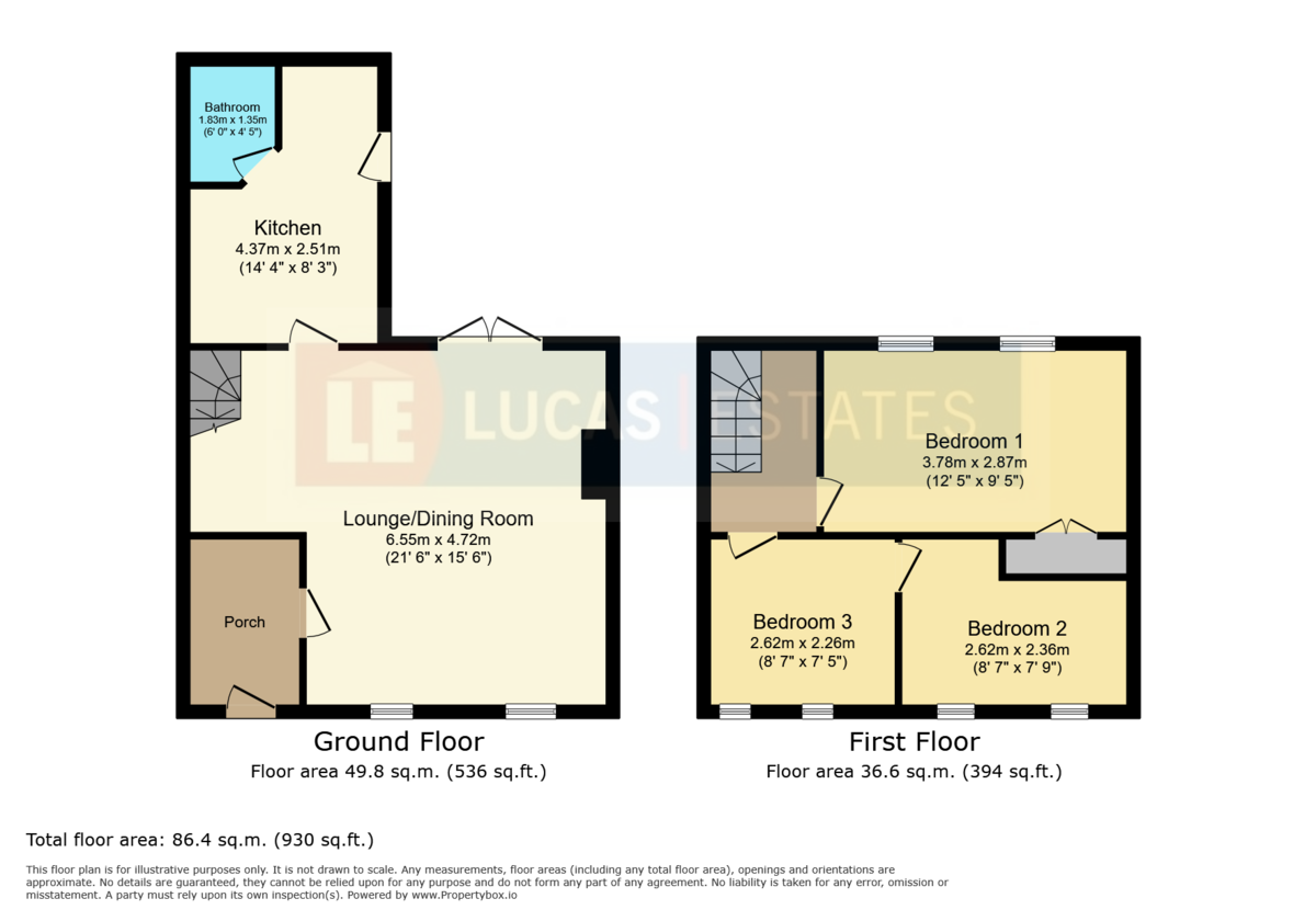 3 bed terraced house for sale in Maindee Road, Ynysddu - Property floorplan