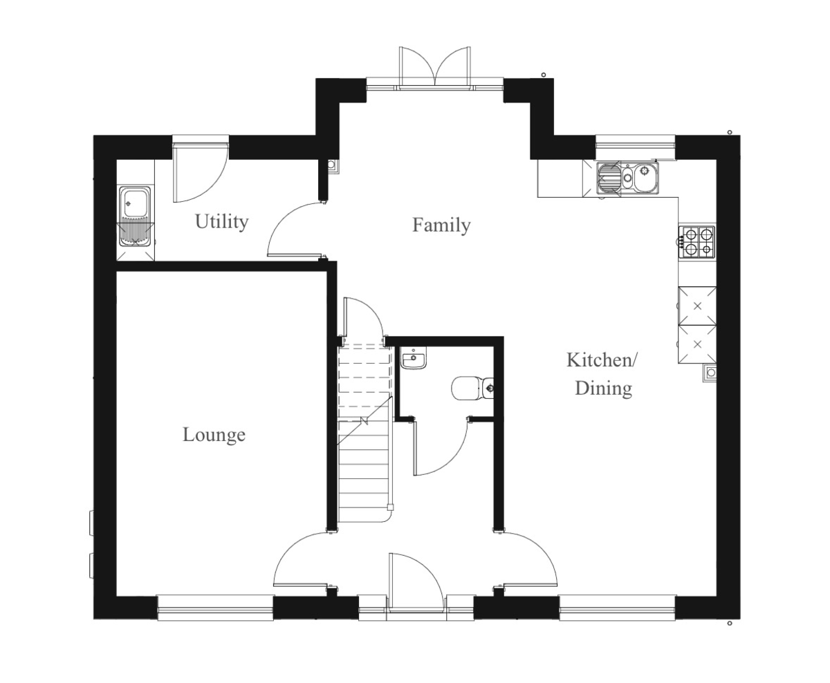 4 bed detached house for sale in Birch Way, Aberbargoed - Property floorplan
