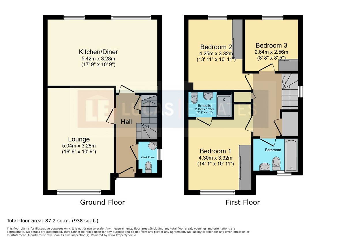 3 bed semi-detached house for sale in Osprey Drive, Penallta - Property floorplan