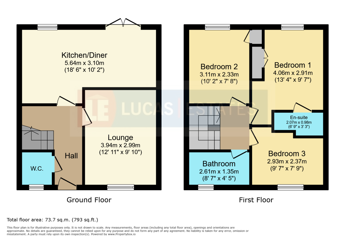 3 bed semi-detached house for sale in Roman Gate, Penpedairheol - Property floorplan