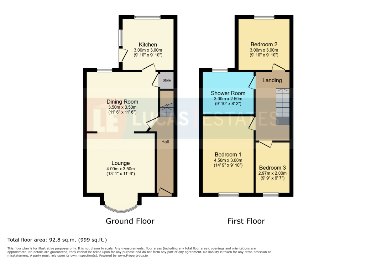3 bed terraced house for sale in New Road, Argoed - Property floorplan