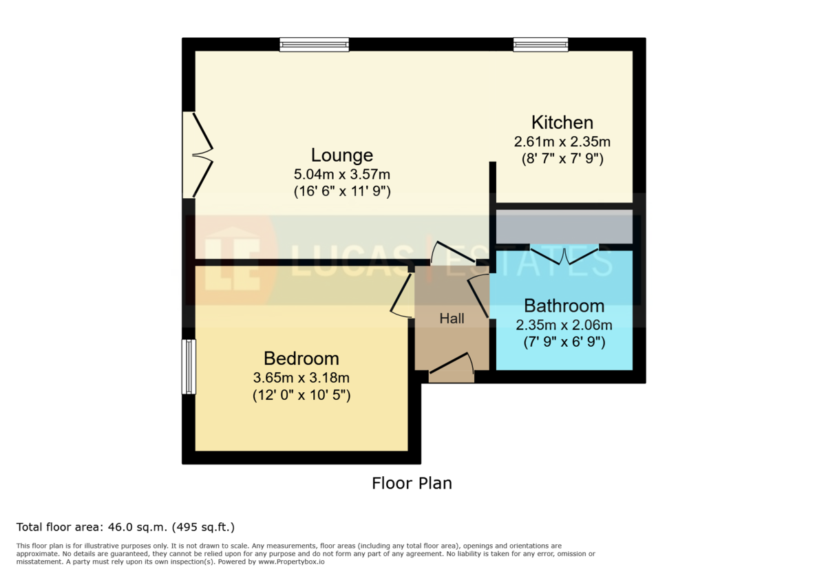 1 bed ground floor flat for sale in Buzzard Way, Penallta, Hengoed - Property floorplan