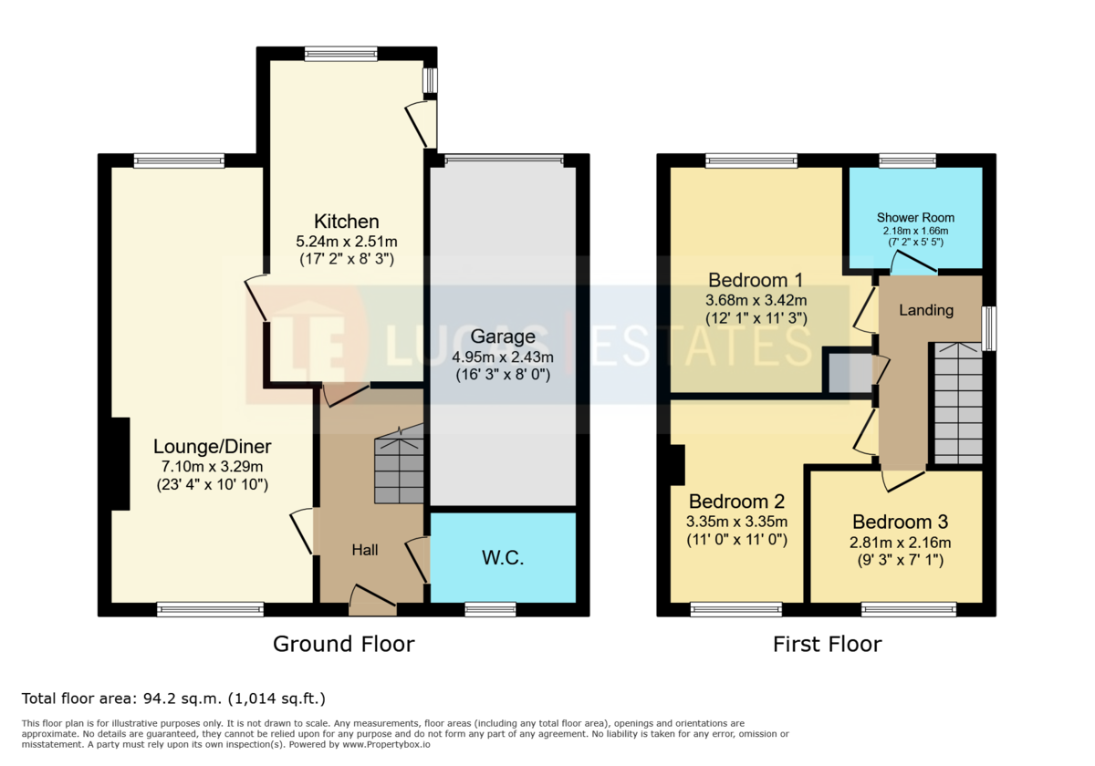 3 bed semi-detached house for sale in Ambleside Court, Penpedairheol, Hengoed - Property floorplan