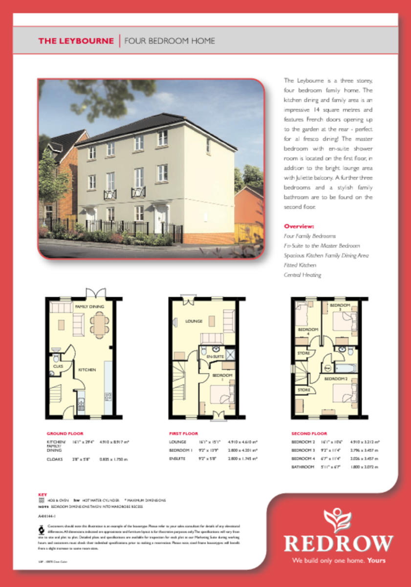 4 bed town house for sale in Buzzard Way, Penallta - Property floorplan