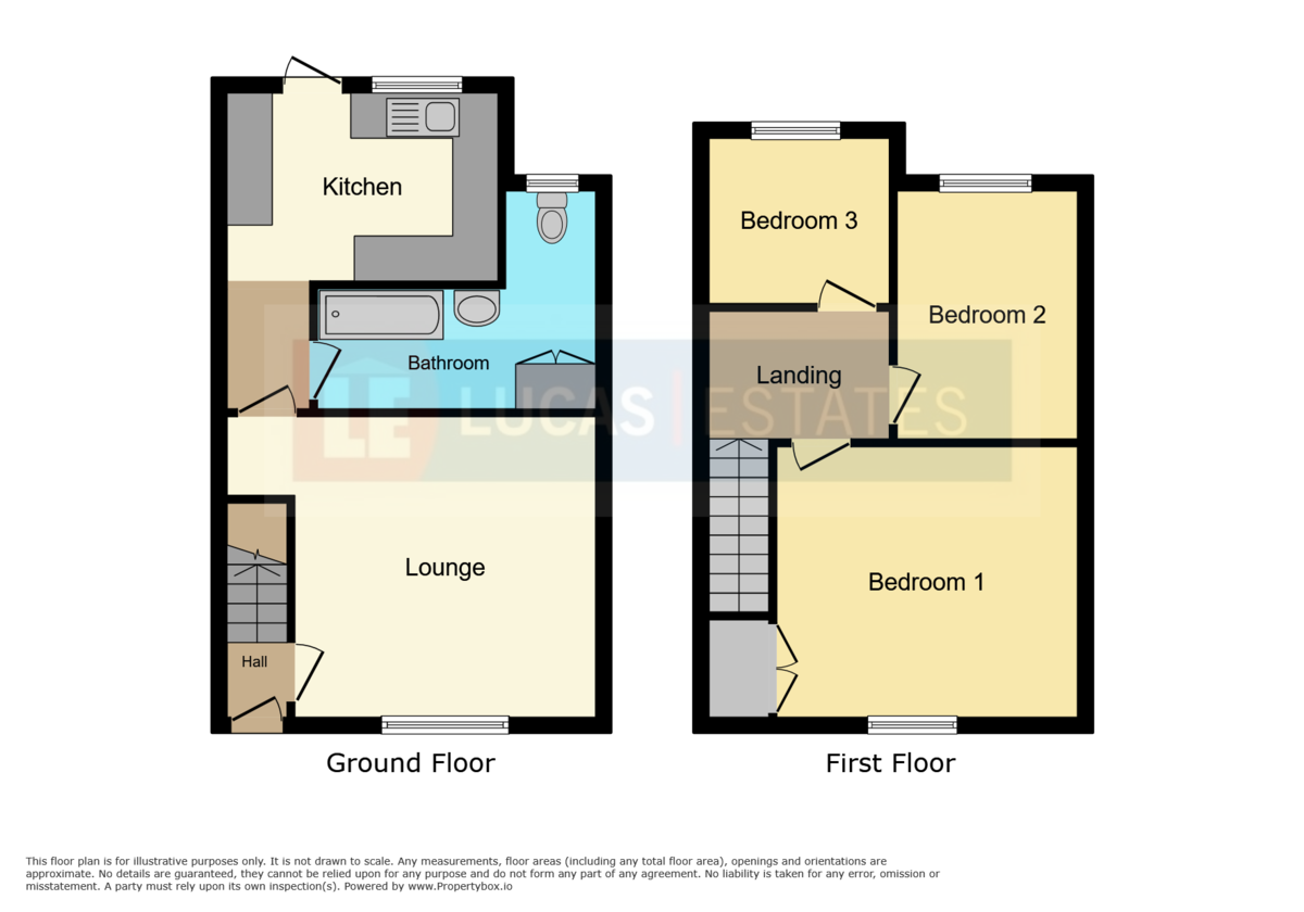3 bed terraced house for sale in St. Annes Crescent, Bargoed - Property floorplan