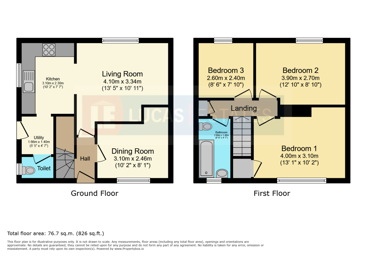3 bed semi-detached house for sale in The Close, Cefn Hengoed - Property floorplan