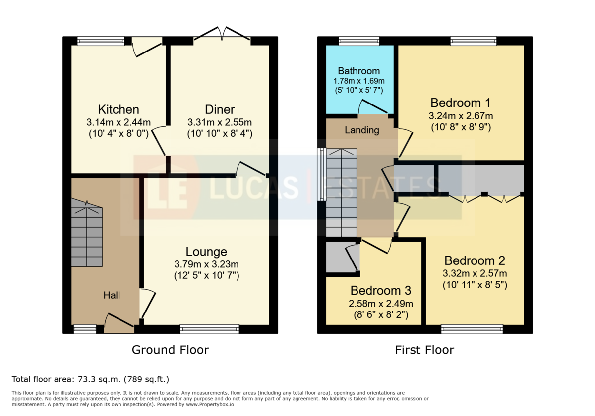 3 bed semi-detached house for sale in Penmaen Close, Cefn Hengoed - Property floorplan
