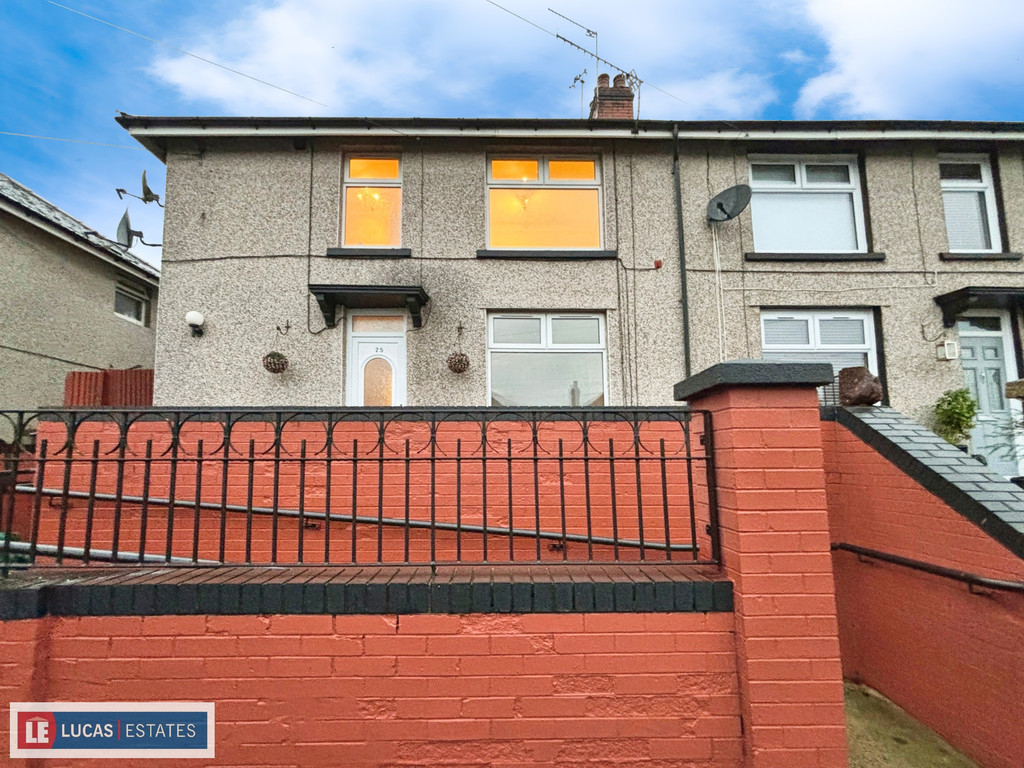 3 bed semi-detached house for sale in Woodfield Terrace, Tir-y-berth, Hengoed