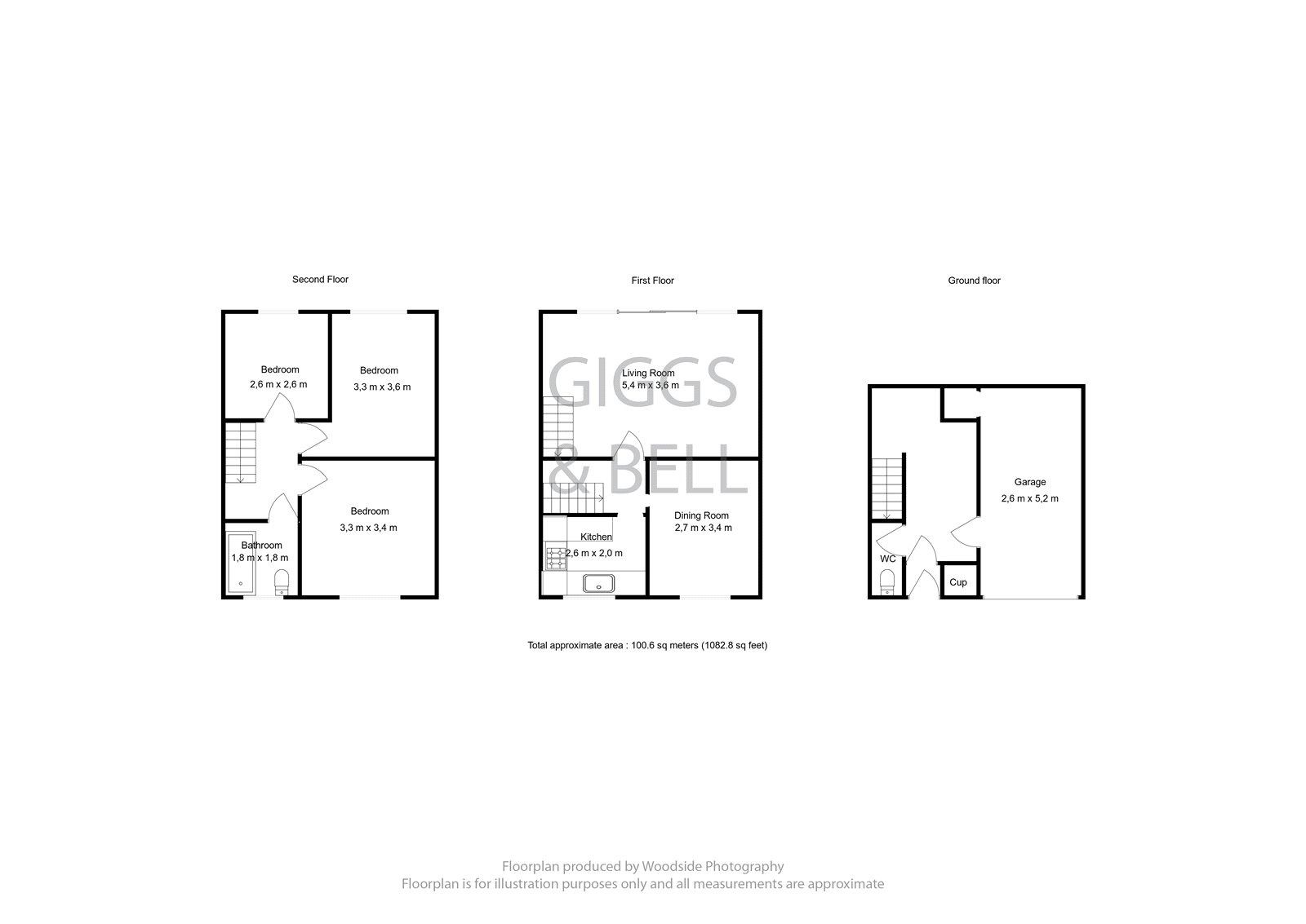 3 bed terraced house for sale in Brendon Avenue - Property Floorplan