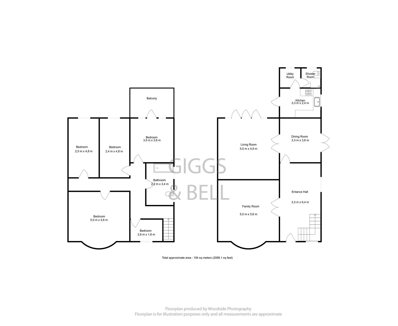 5 bed detached house for sale in New Bedford Road - Property Floorplan