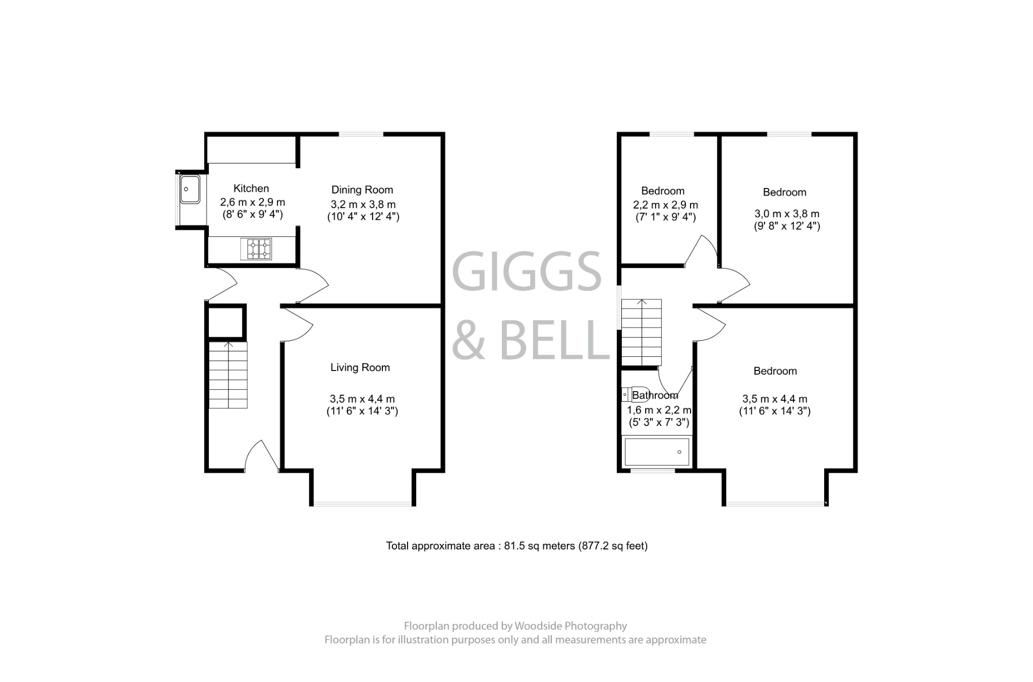3 bed semi-detached house for sale in Rutland Crescent, Luton - Property Floorplan