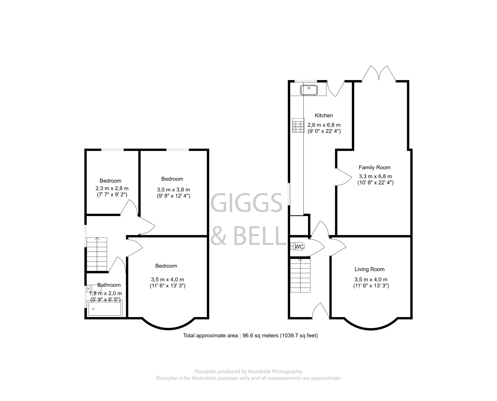 3 bed semi-detached house for sale in Oakley Road, Luton - Property Floorplan