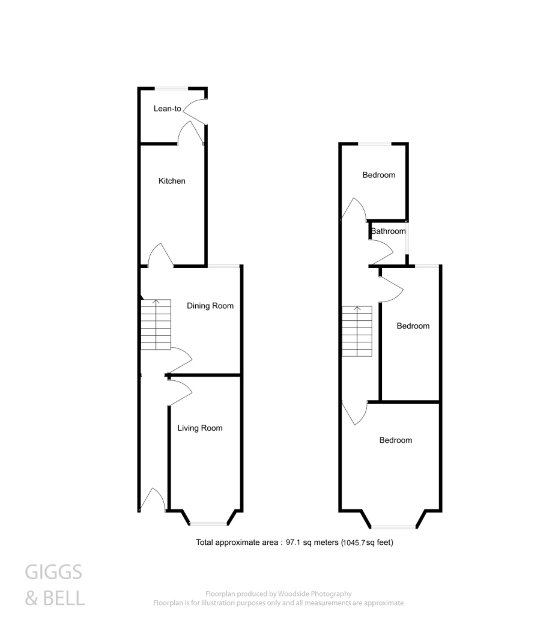 4 bed terraced house for sale in Hitchin Road, Luton - Property Floorplan