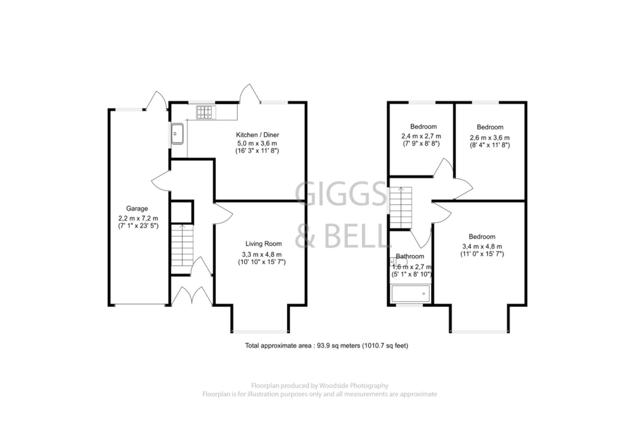 3 bed semi-detached house for sale in Strathmore Avenue, Luton - Property Floorplan