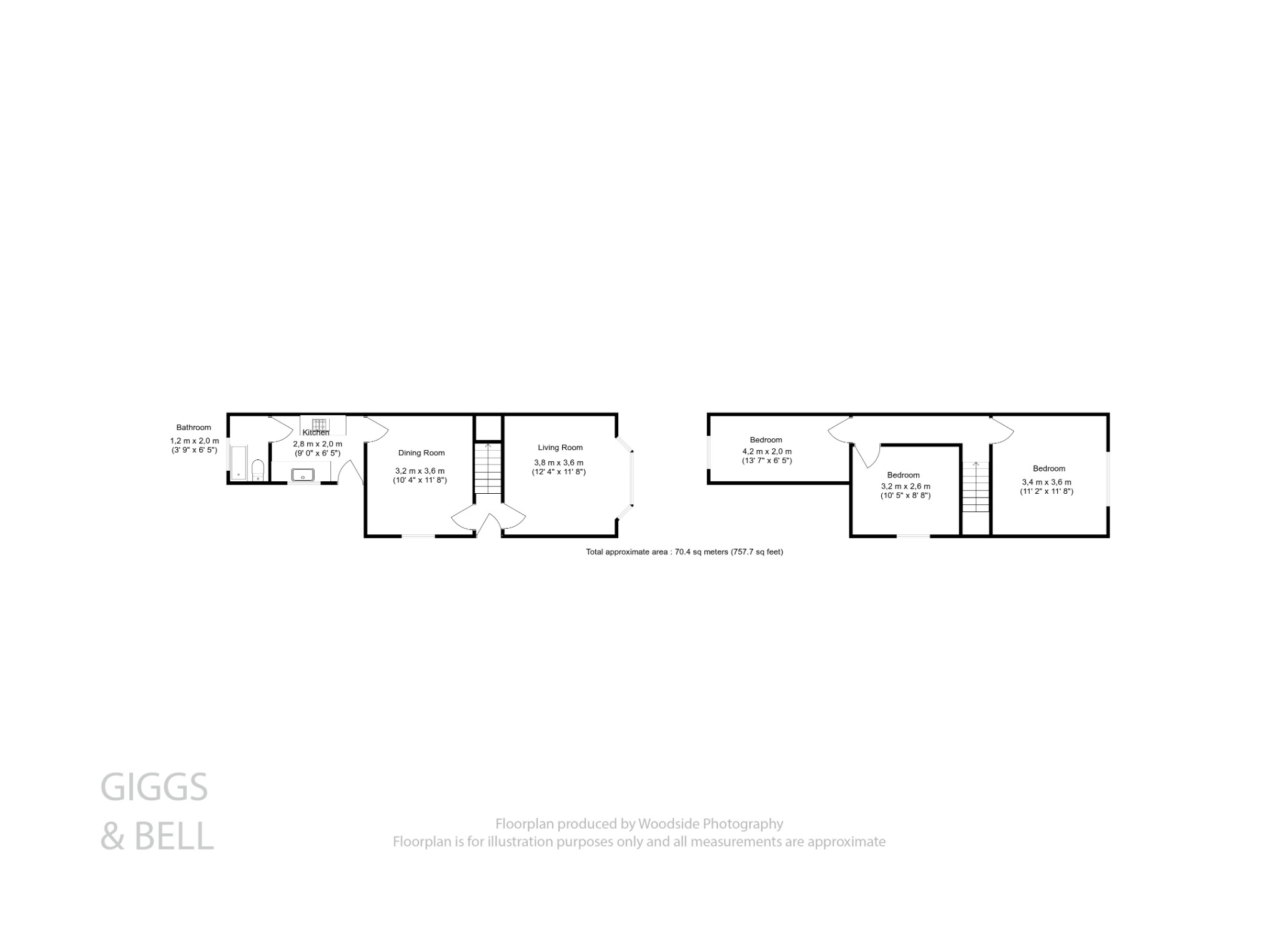 3 bed terraced house for sale in Moreton Road South, Luton - Property Floorplan