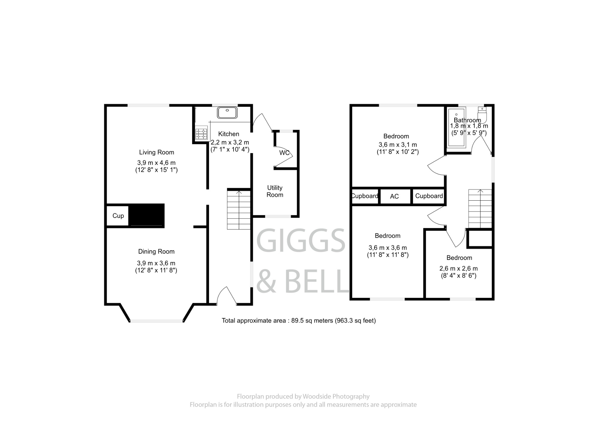 3 bed semi-detached house for sale in Burleigh Road - Property Floorplan