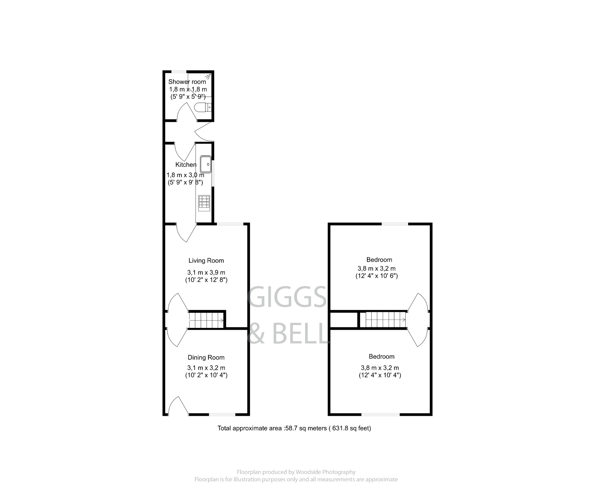 2 bed terraced house for sale in May Street - Property Floorplan