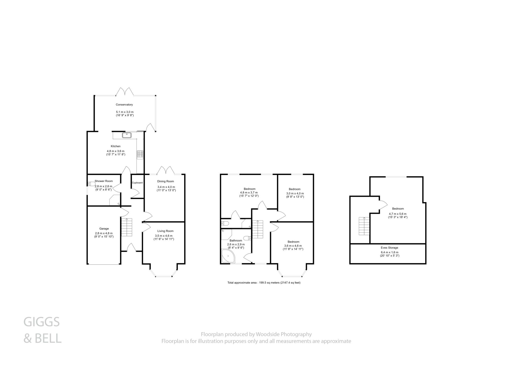 4 bed semi-detached house for sale in Wychwood Avenue, Luton - Property Floorplan