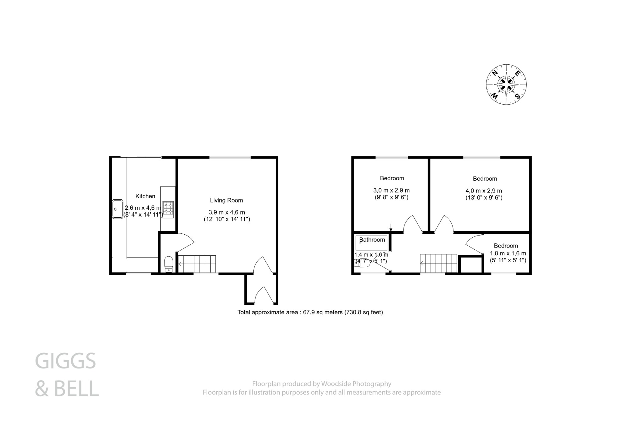 3 bed detached house for sale in Wolston Close, Luton - Property Floorplan