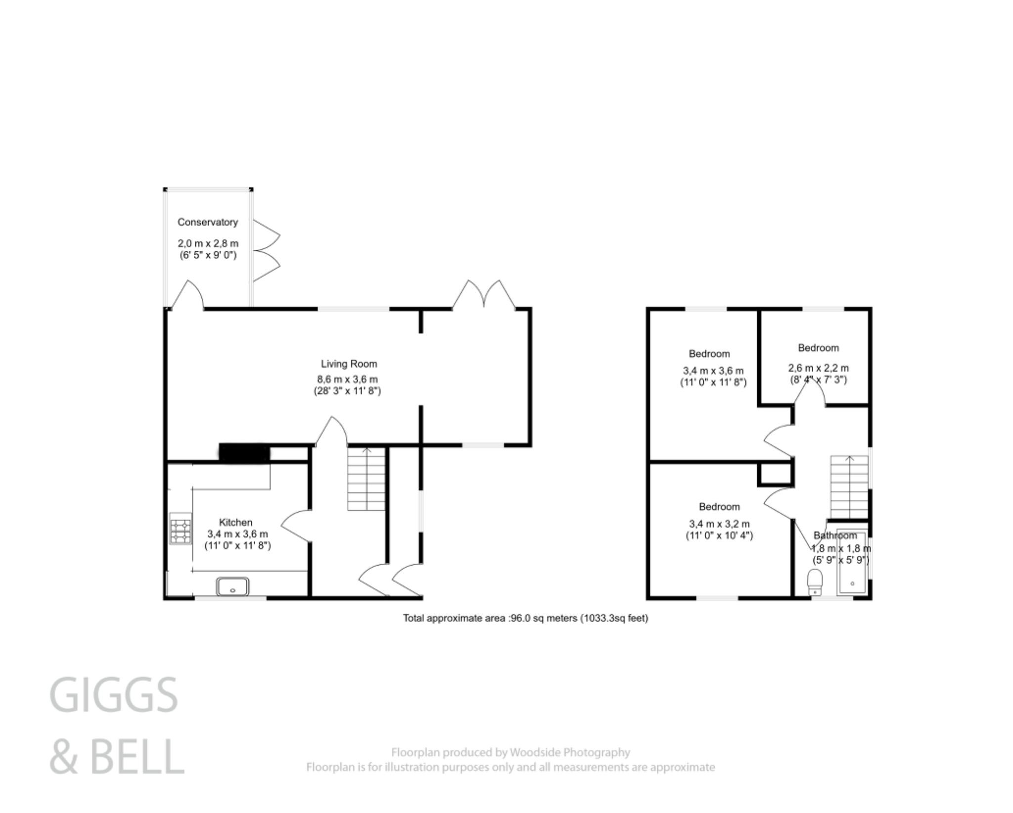 3 bed end of terrace house for sale in Keymer Close, Luton - Property Floorplan