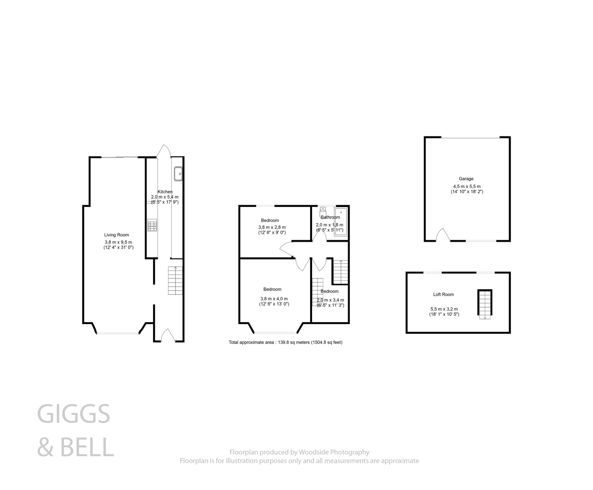 3 bed terraced house for sale in Wilsden Avenue, Luton - Property Floorplan