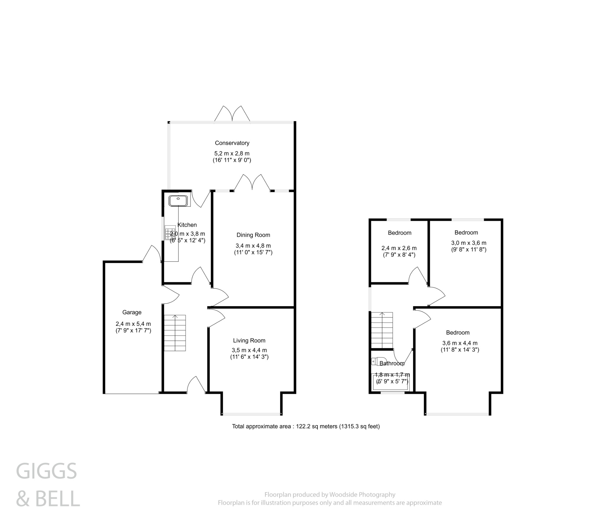 3 bed semi-detached house for sale in Marston Gardens, Luton - Property Floorplan