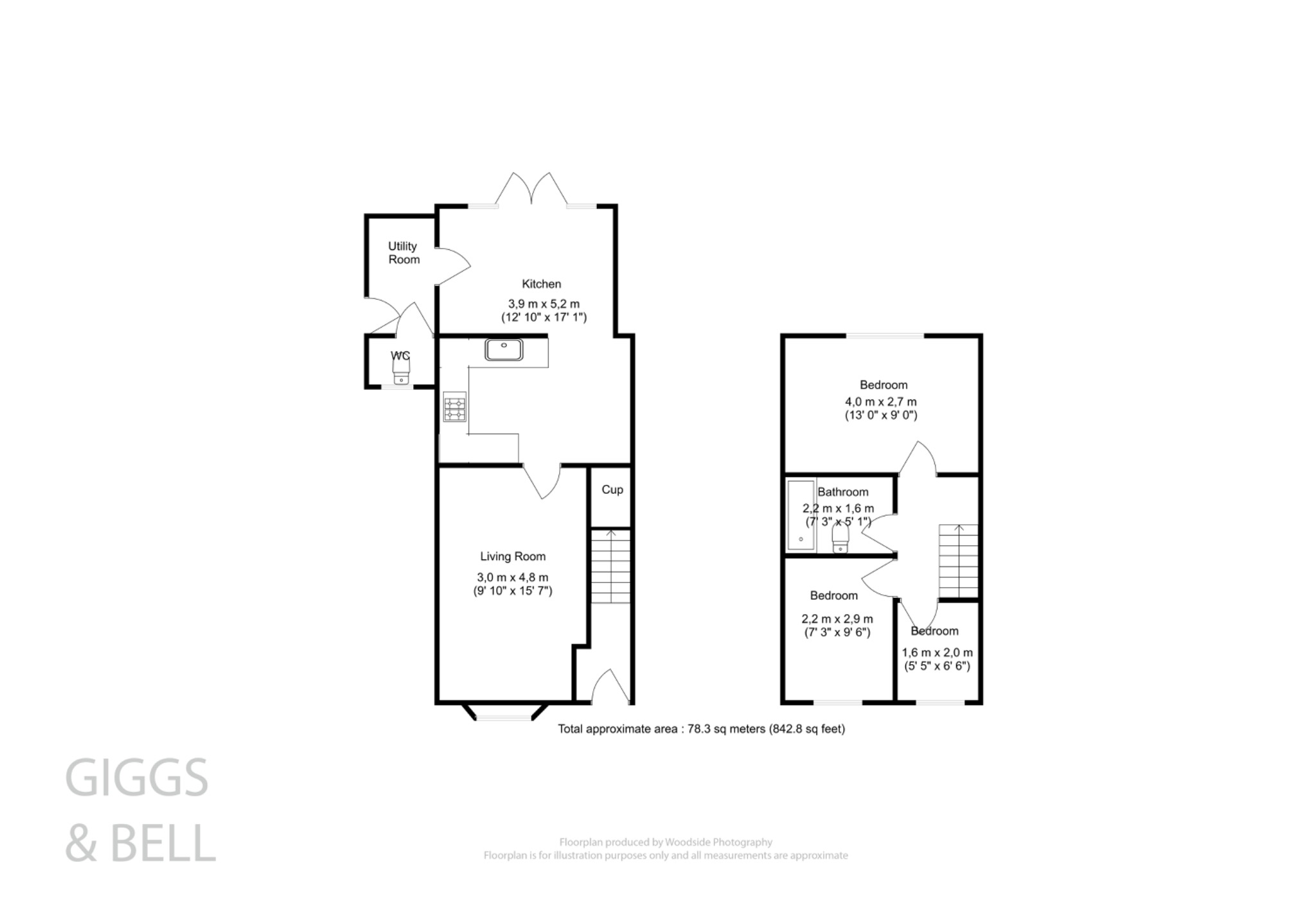 3 bed semi-detached house for sale in Troon Gardens, Luton - Property Floorplan