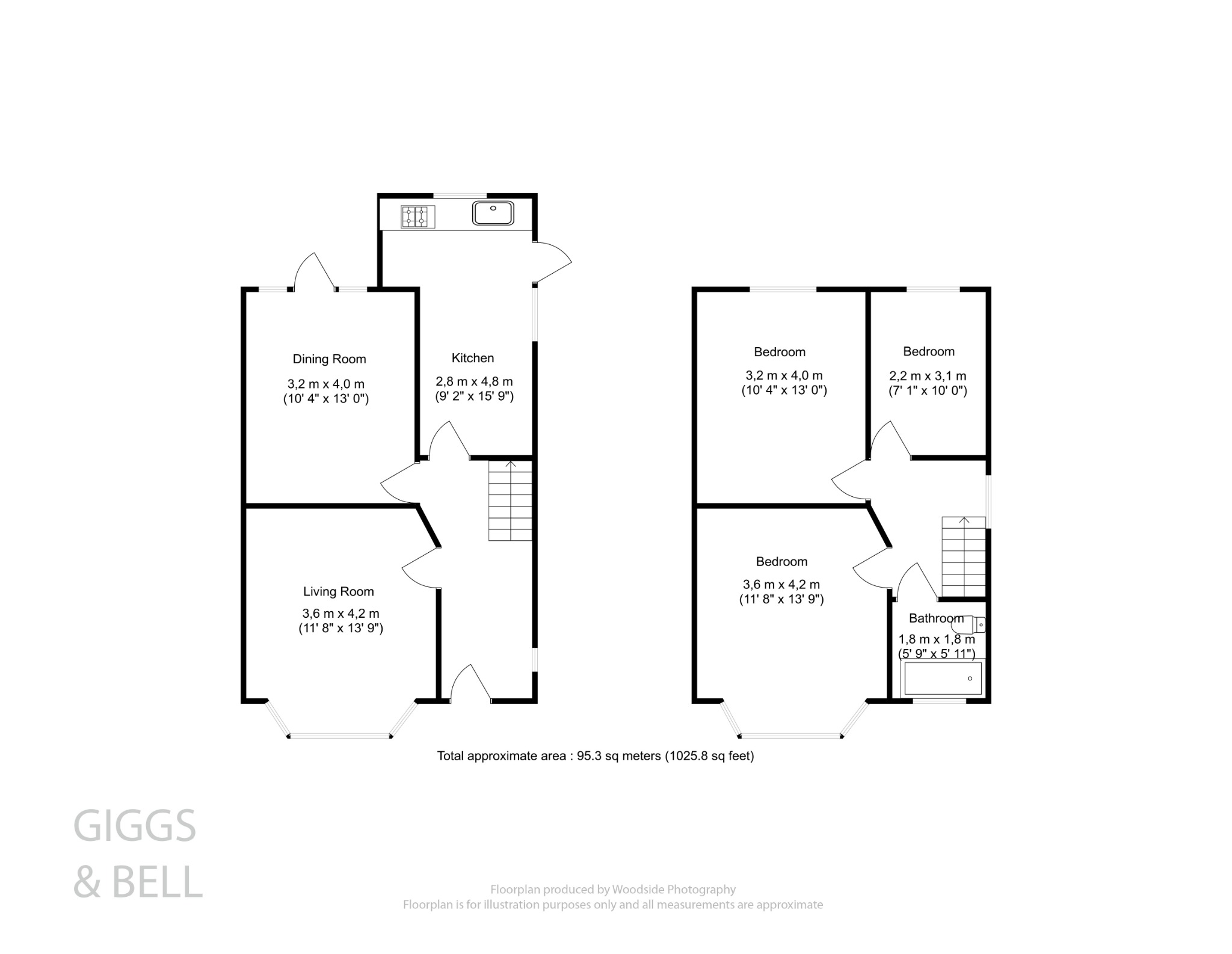 3 bed semi-detached house for sale in Leagrave Road, Luton - Property Floorplan