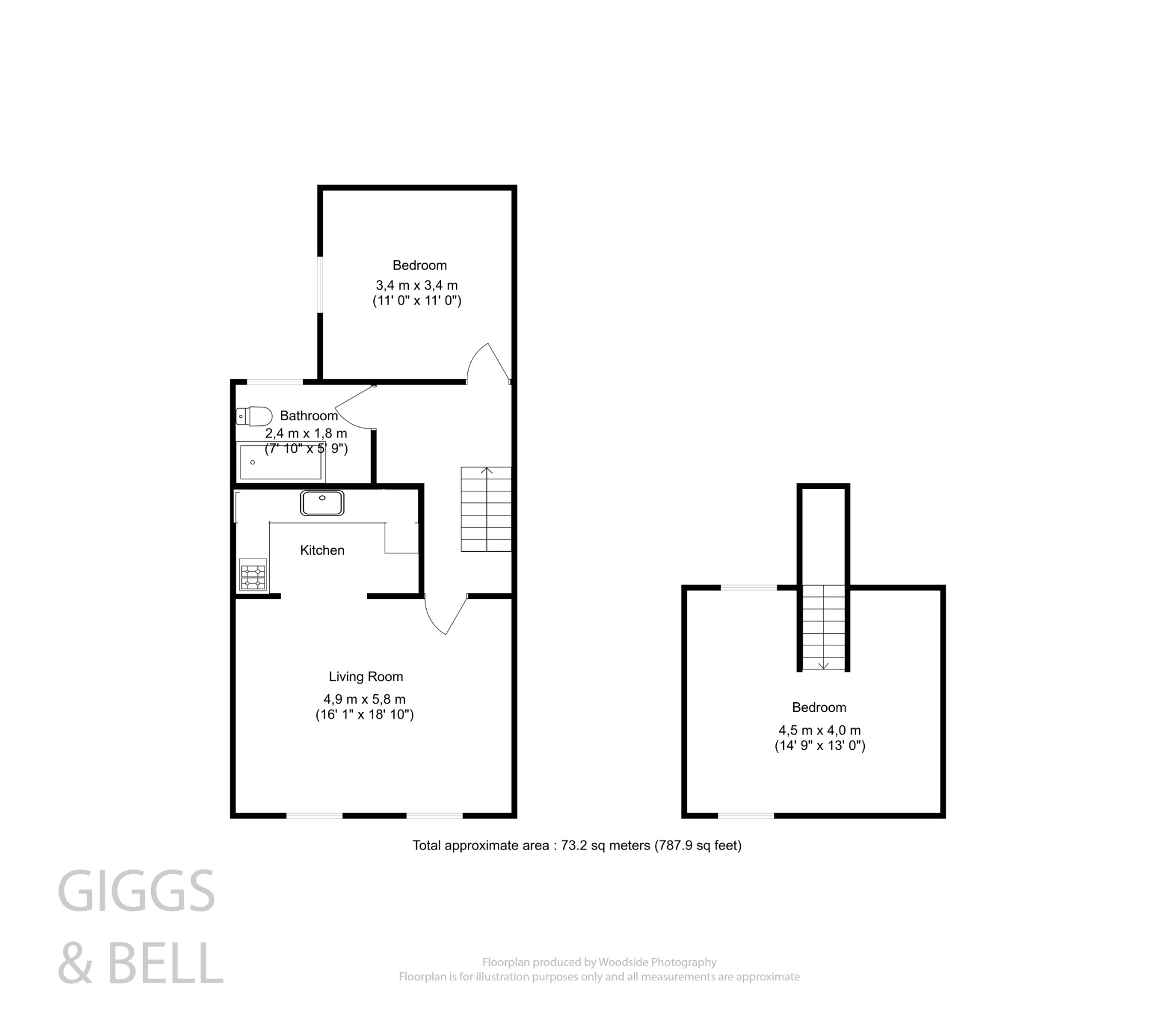 2 bed flat for sale in Salisbury Road, Luton - Property Floorplan