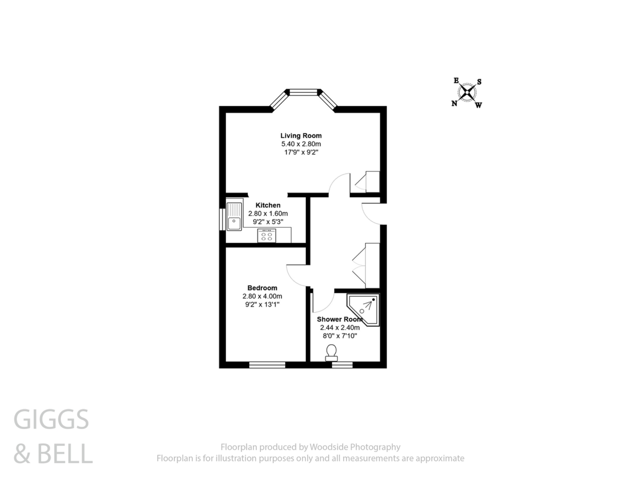 1 bed flat for sale in London Road, Luton - Property Floorplan