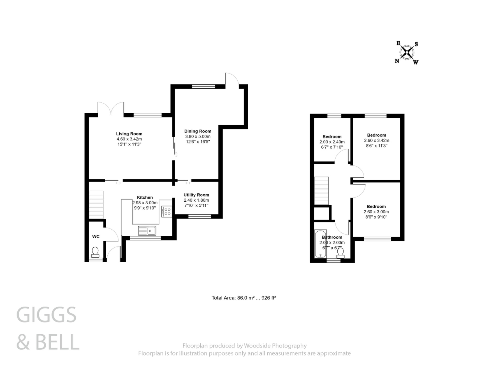 3 bed semi-detached house for sale in Laxton Close, Luton - Property Floorplan