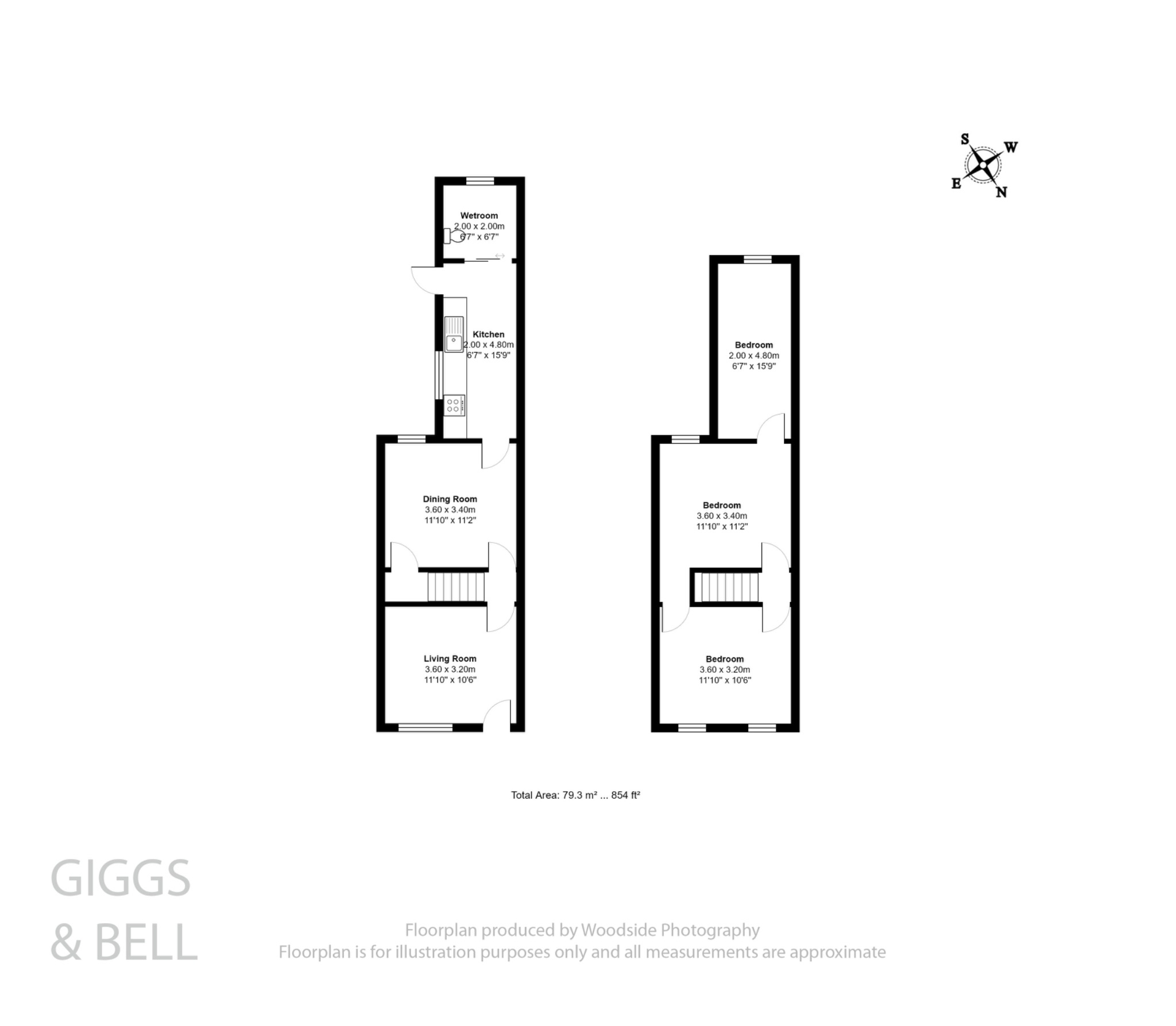 3 bed terraced house for sale in Bury Park Road, Luton - Property Floorplan