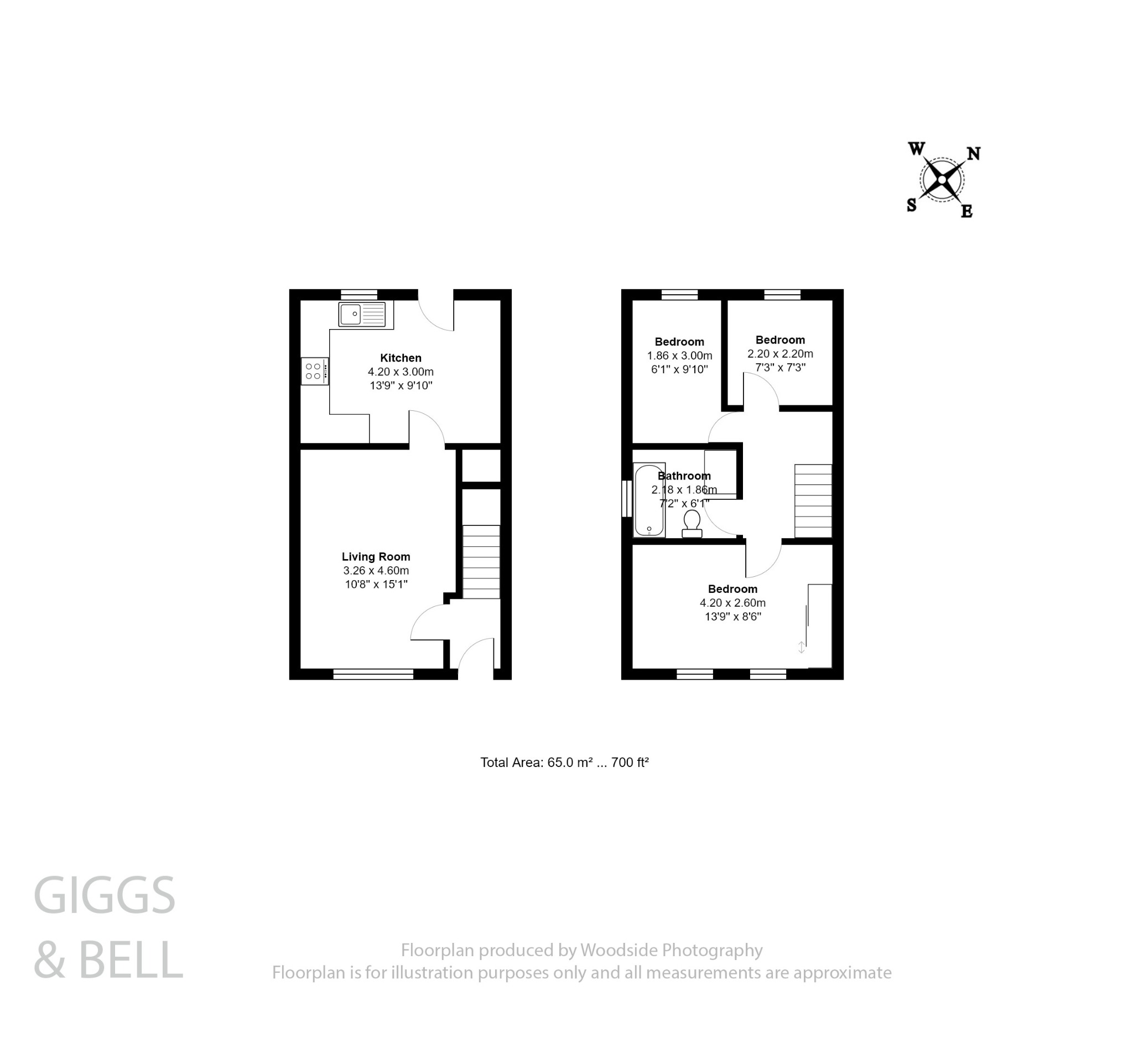 3 bed end of terrace house for sale in Lambourn Drive, Luton - Property Floorplan