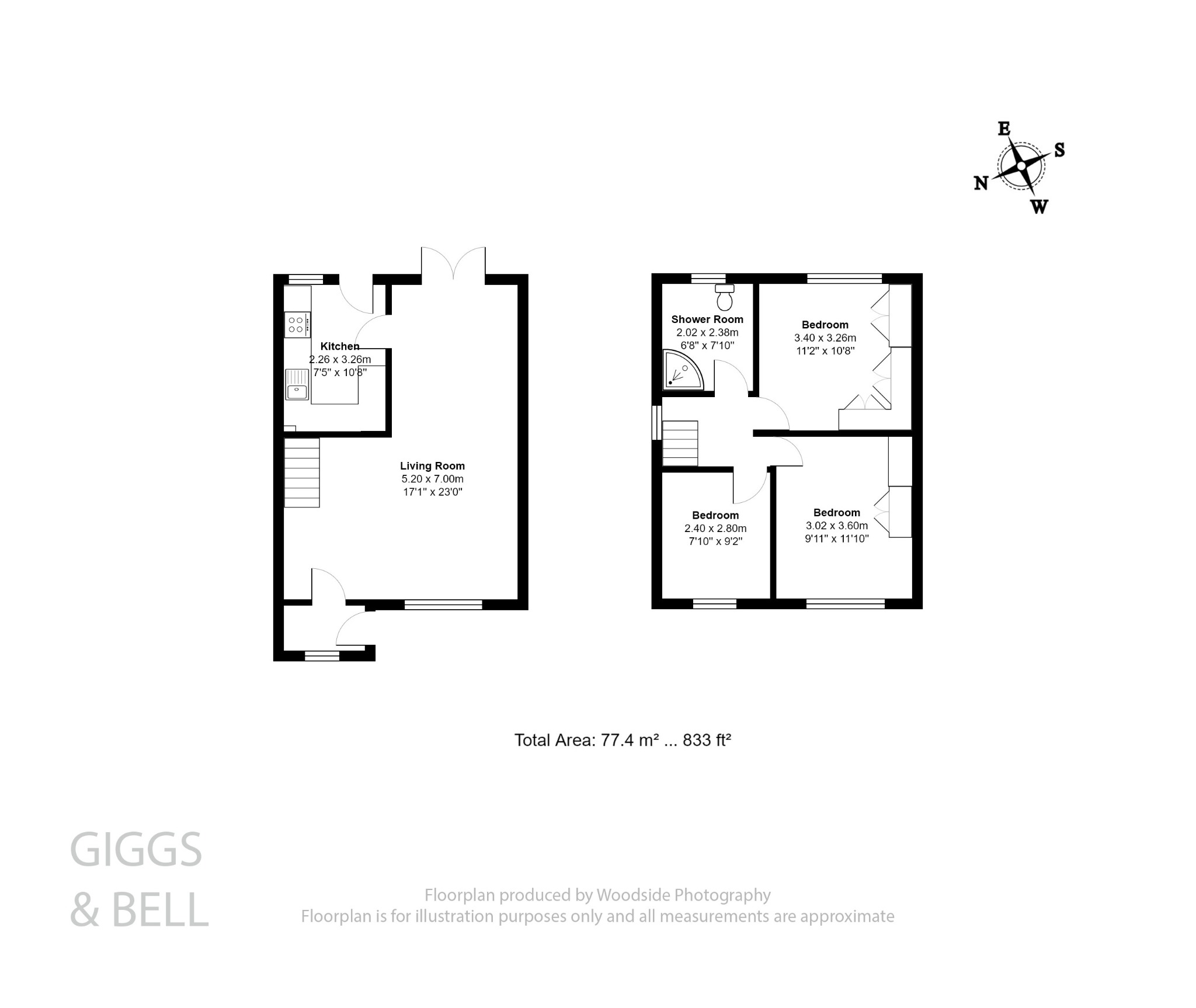3 bed semi-detached house for sale in Englefield, Luton - Property Floorplan