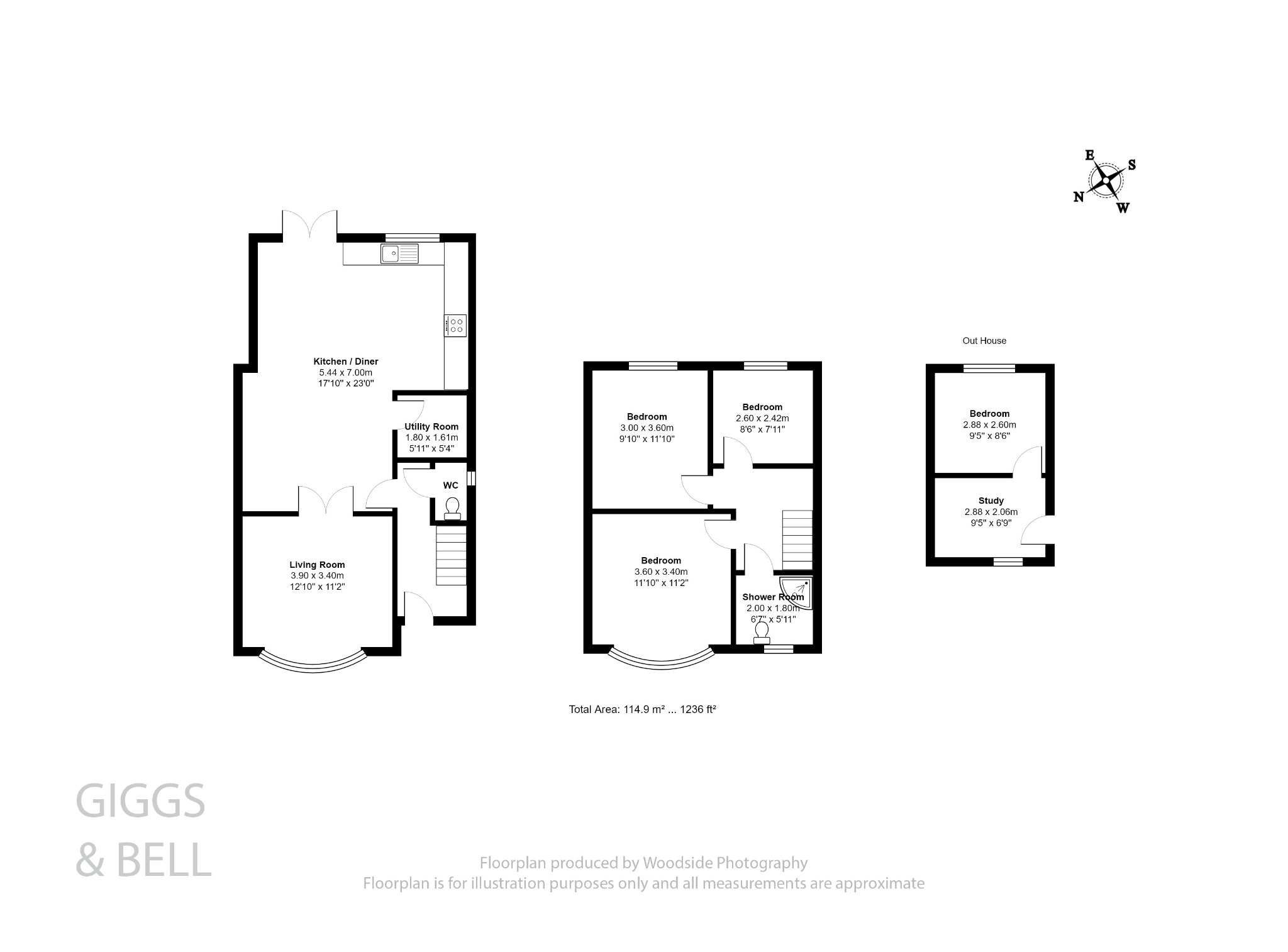3 bed terraced house for sale in Gardenia Avenue, Luton - Property Floorplan
