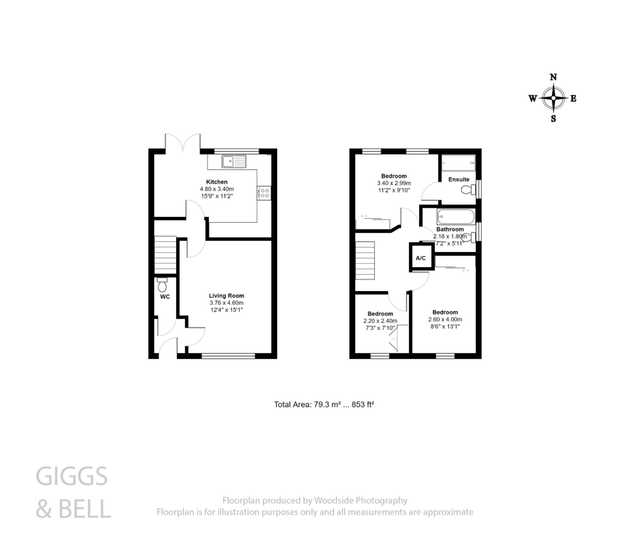 3 bed semi-detached house for sale in Preacher Close, Luton - Property Floorplan