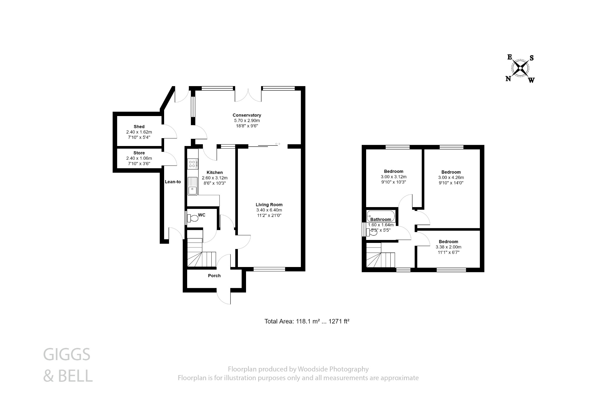 3 bed semi-detached house for sale in Aydon Road, Luton - Property Floorplan