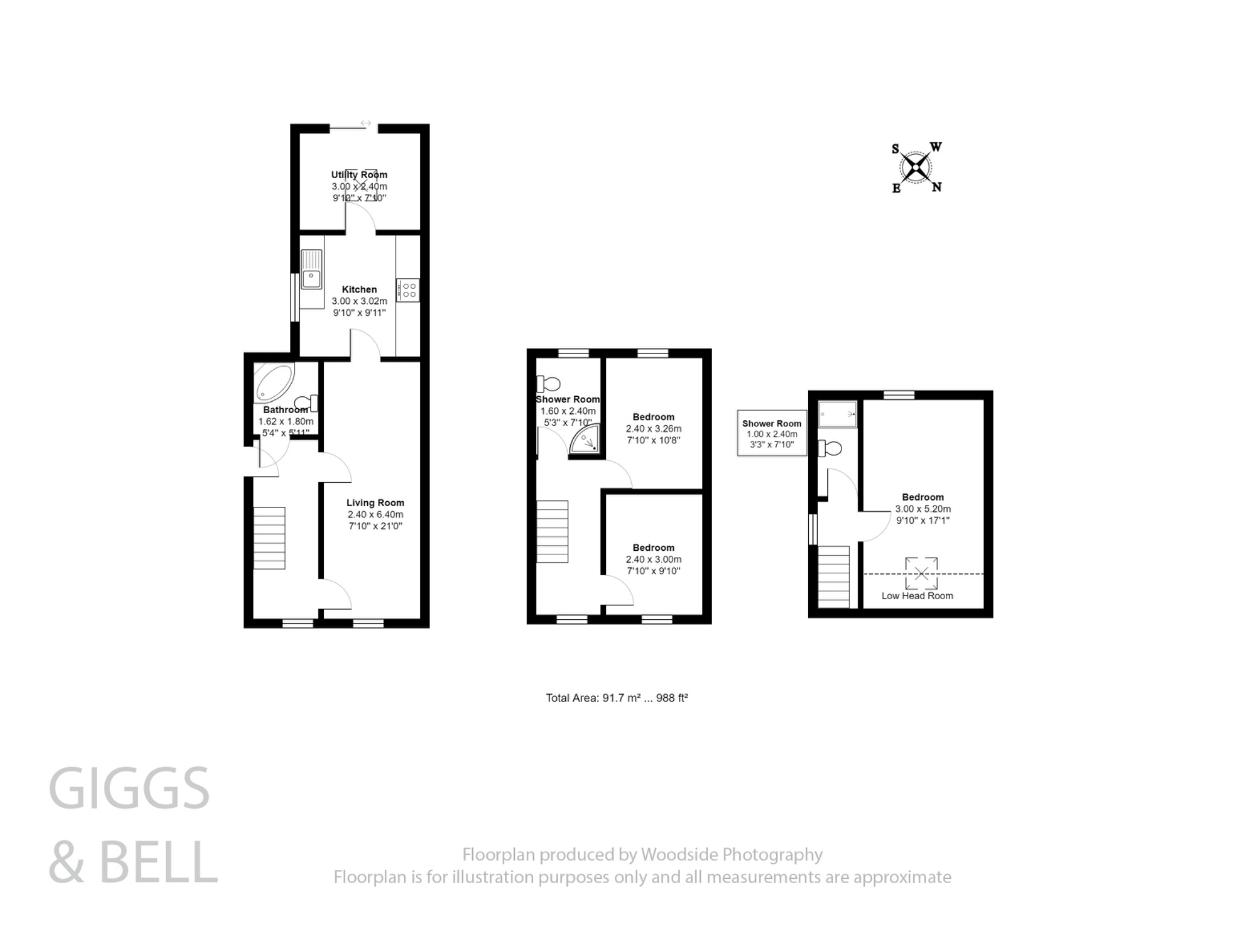 3 bed semi-detached house for sale in Dallow Road, Luton - Property Floorplan